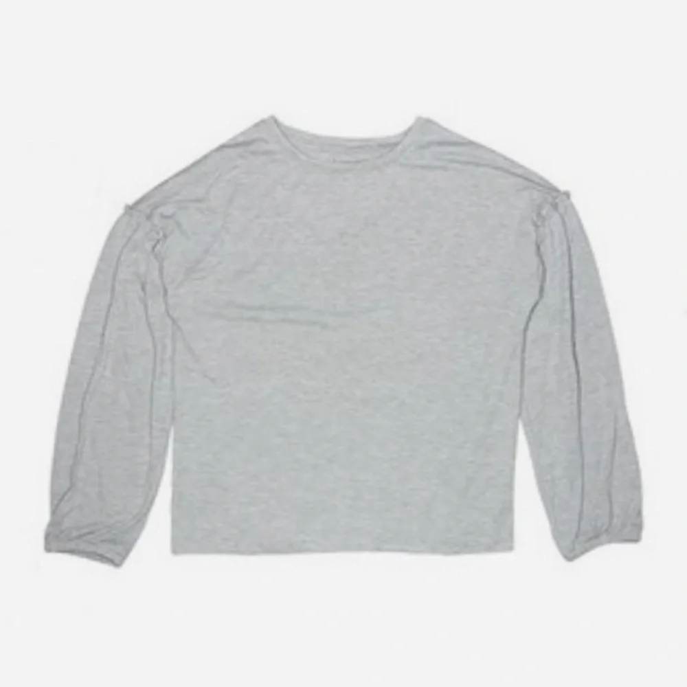 Rockets of Awesome Heather Gray Glitter Long Sleeve Top 6/7